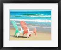 Framed Adirondak Chairs on the beach