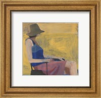 Framed Seated Figure with Hat, 1967