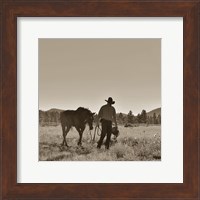 Framed There Will Be Peace In The Valley (sepia)