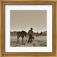 Framed There Will Be Peace In The Valley (sepia)