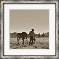 Framed There Will Be Peace In The Valley (sepia)