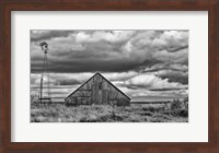 Framed Windmill and Barn