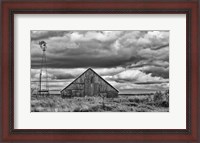 Framed Windmill and Barn