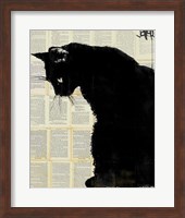 Framed Black Cat