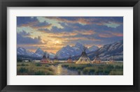 Framed Blackfeet Of The Rockies
