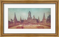 Framed Vintage Wat Chaiwatthanaram, Thailand, Asia