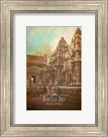 Framed Vintage Banteay Srei, Cambodia, Asia