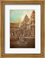 Framed Vintage Banteay Srei, Cambodia, Asia