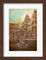 Framed Vintage Banteay Srei, Cambodia, Asia