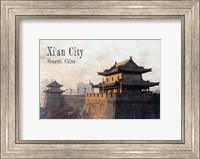 Framed Vintage Xi'an City, China, Asia