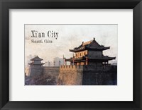 Framed Vintage Xi'an City, China, Asia