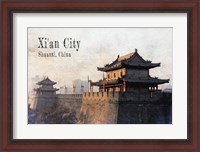 Framed Vintage Xi'an City, China, Asia