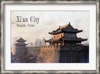 Framed Vintage Xi'an City, China, Asia