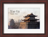 Framed Vintage Xi'an City, China, Asia