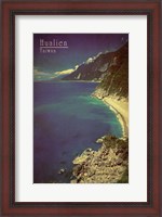 Framed Vintage Hualien Coast, Taiwan, Asia