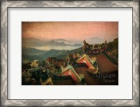 Framed Vintage Jiufen, Taiwan, Asia