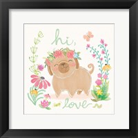 Framed Garden Friends White V