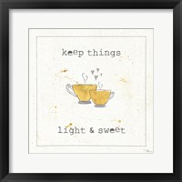 Cuisine Cuties Coffee Hearts Framed Print