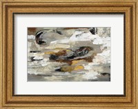 Framed Neutral Abstract Gray