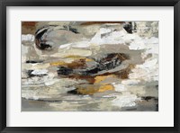 Framed Neutral Abstract Gray