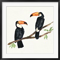 Framed Tropical Fun Bird I