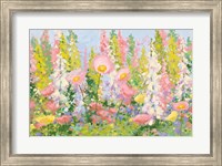 Framed Garden Pastels I Blue Sky