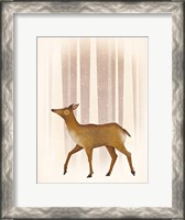 Framed Snowy Doe