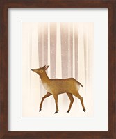 Framed Snowy Doe