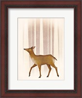 Framed Snowy Doe