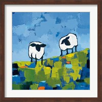 Framed Two Sheep
