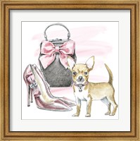 Framed Glamour Pups I