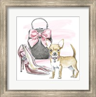 Framed Glamour Pups I