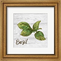 Framed Basil on Wood