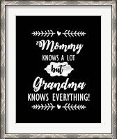 Framed Grandma Knows Everything