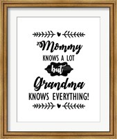 Framed Grandma Knows Everything 2