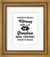 Framed Grandma Knows Everything 2