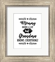 Framed Grandma Knows Everything 2