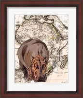 Framed African Hippo