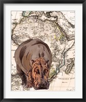 Framed African Hippo