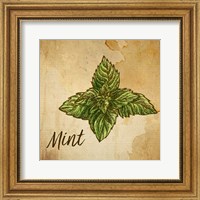 Framed Mint on Burlap