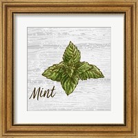 Framed Mint on Wood