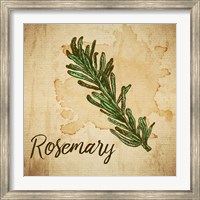 Framed Rosemary on Burlap