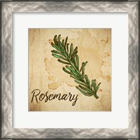 Framed Rosemary on Burlap
