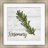 Framed Rosemary on Wood