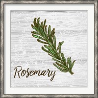 Framed Rosemary on Wood