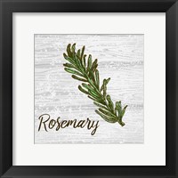 Rosemary on Wood Framed Print