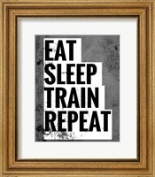 Framed Eat Sleep Train Repeat