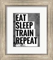 Framed Eat Sleep Train Repeat