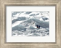 Framed Climbers Return to Base Camp from Khumbu Icefall climbing, Mt Everest