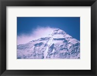 Framed Snowy Summit of Mt Everest, Tibet, China